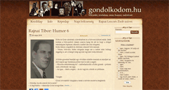 Desktop Screenshot of gondolkodom.hu